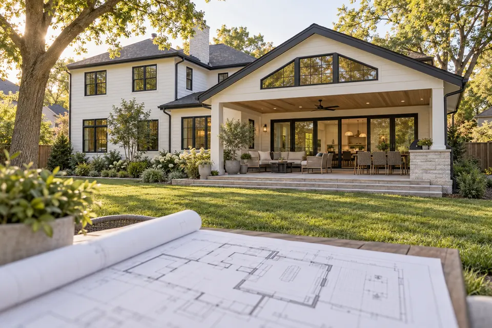 Example covered patio project